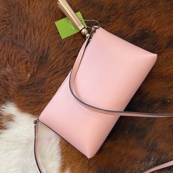 Kate Spade Small Leather Tassel Crossbody Rose Jade WKRU4856 - Picture 3 of 4